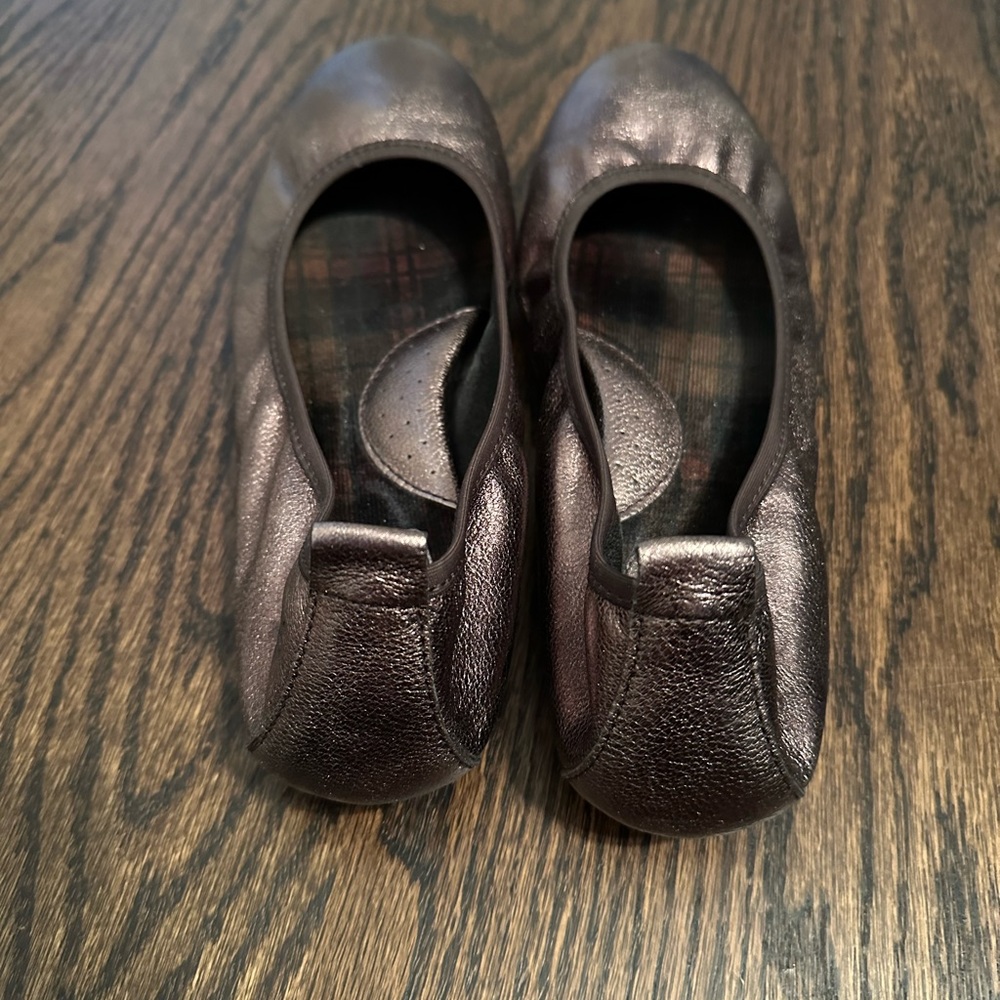Born Metallic Brown Ballet Flats - Picture 2 of 4